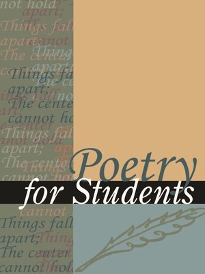 cover image of Poetry for Students, Volume 53